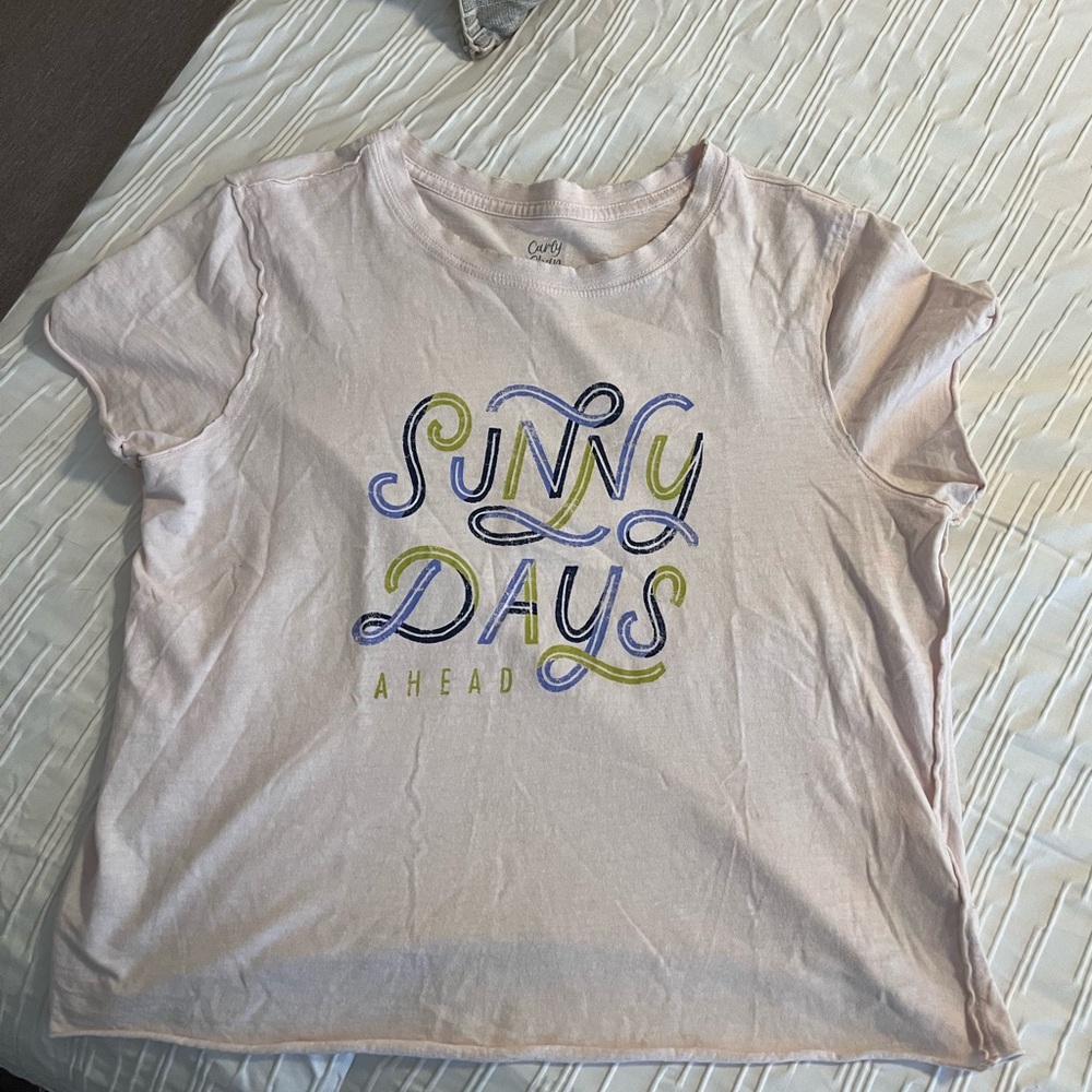 Anthropologie Carly Chon Sunny Days Ahead Graphic Tee Small